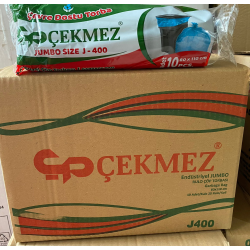 ÇEKMEZ ENDÜSTRİYEL ÇÖP POŞETİ JUMBO 400GR (SİYAH)