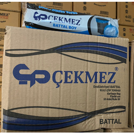 ÇEKMEZ ENDÜSTRİYEL ÇÖP POŞETİ BATTAL 300GR (SİYAH)