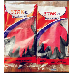 STAR-EL KIRMIZI İŞ ELDİVENİ (UCUZ)