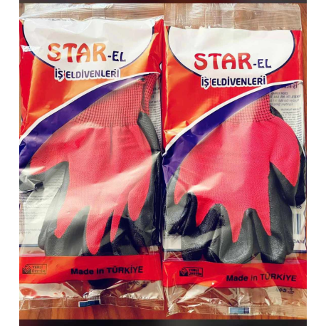 Star-El Kırmızı İş Eldiveni No:10 ( 600 Çift )