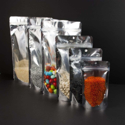 ŞEFFAF METALİZE KİLİTLİ DOYPACK 13*22