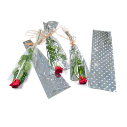 TEK GÜL POŞETİ OPP+METALİZE 13*50