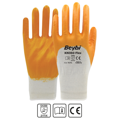 Beybi Kn350 Flex Nitril İş Eldiveni No:10 - 288 Çift