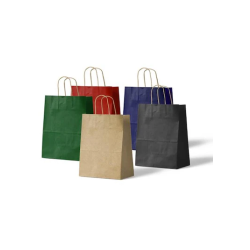 BÜKÜM SAPLI KAĞIT ÇANTA ESMER 25*12*31 CM (RENKLİ)