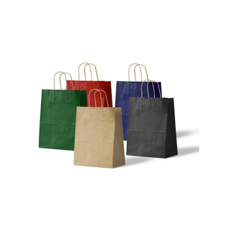 BÜKÜM SAPLI KAĞIT ÇANTA ESMER 25*12*31 CM (RENKLİ)