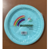 RENKLİ PLASTİK TABAK 22 CM 25'Lİ