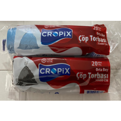 CROPİX ÇÖP POŞETİ ORTA (SİYAH)