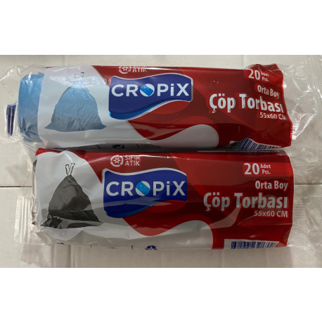 CROPİX ÇÖP POŞETİ ORTA (SİYAH)