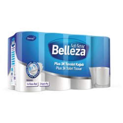 BELLEZA STANDART 3 KATLI TUVALET KAĞIDI 16'LI
