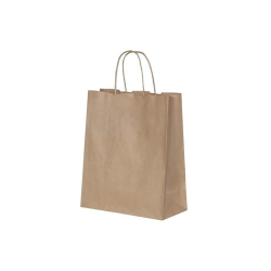 BÜKÜM SAPLI KAĞIT ÇANTA ESMER 31*12*41 CM (NATÜREL)