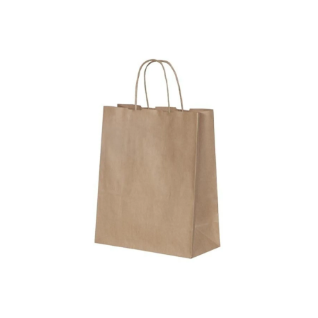BÜKÜM SAPLI KAĞIT ÇANTA ESMER 31*12*41 CM (NATÜREL)