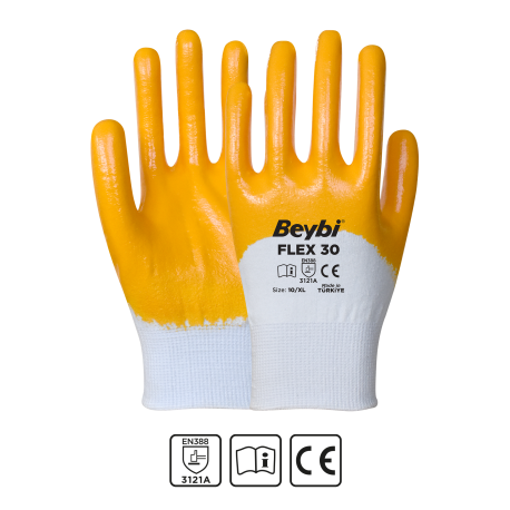 BEYBİ FLEX 30 NİTRİL İŞ ELDİVENİ