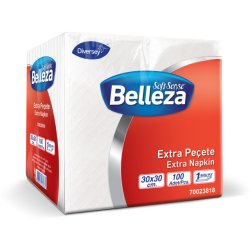 Belleza Extra Peçete 30x30 Cm 100'Lü x 24 paket (2.400'Lü)
