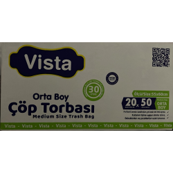 VİSTA ÇÖP POŞETİ ORTA (SİYAH)