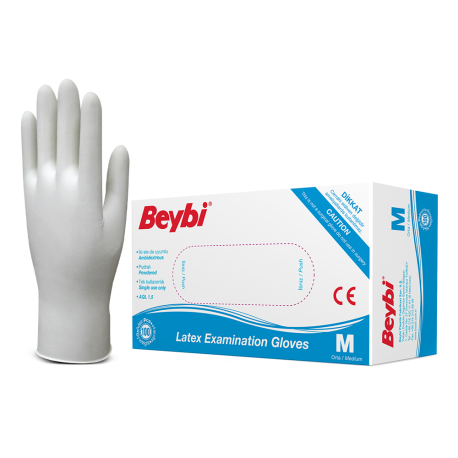 BEYBİ PUDRALI LATEKS MUAYENE ELDİVENİ (MDR)