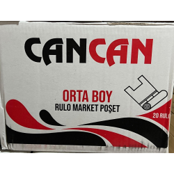 CANCAN ŞEFFAF MANAV RULO POŞET ORTA 8 KG