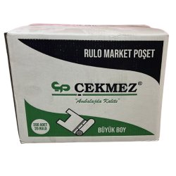 ÇEKMEZ ŞEFFAF MANAV RULO POŞET BÜYÜK 200'LÜ