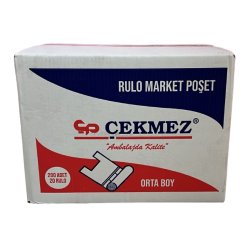 ÇEKMEZ ŞEFFAF MANAV RULO POŞET ORTA 200'LÜ