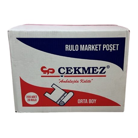 ÇEKMEZ ŞEFFAF MANAV RULO POŞET ORTA 200'LÜ
