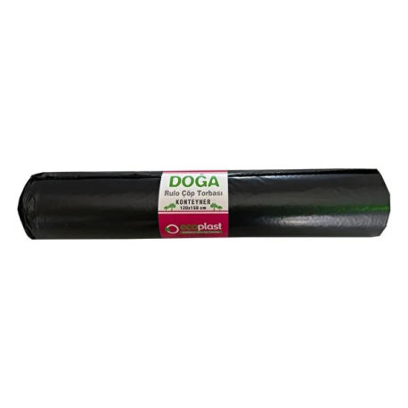 Ecoplast Doğa Endüstriyel Çöp Torbası 120*150 cm 700 gr (Siyah) x 20 Rulo