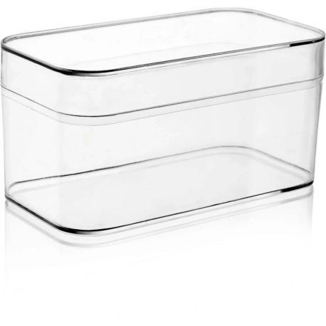 270 CC DİKDÖRTGEN TATLI KASESİ + KAPAK (KRİSTAL)