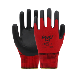 BEYBİ PN2 KIRMIZI NİTRİL İŞ ELDİVENİ