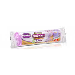 POLMİX BÜZGÜLÜ ÇÖP POŞETİ BÜYÜK 10'LU