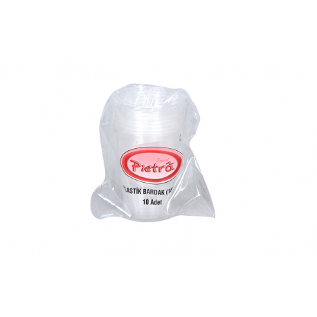 PLASTİK BARDAK 180 CC 10'LU