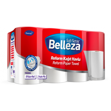 Belleza Reform Rulo Havlu 8'Li x 3 Paket (24 Rulo)