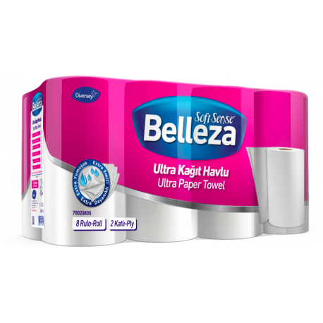 BELLEZA ULTRA RULO HAVLU 8'Lİ