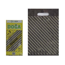 Ecoplast Siyah Diagonal Takviyeli Poşet 33x45 Cm 50'li x 40 Paket ( 2.000 Adet )