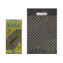 Ecoplast Takviyeli Poşet Diagonal Siyah 33x45 cm 50'Li x 100 Paket ( 5.000 Adet )