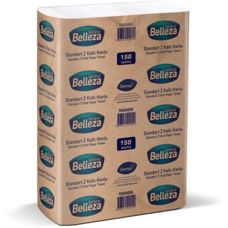 Belleza Standart Z Katlı Dispenser Havlu 150'Li*12 Paket (1.800 Yaprak)