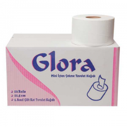 GLORA MİNİ İÇTEN ÇEKMELİ TUVALET KAĞIDI 12'Lİ 4 KG