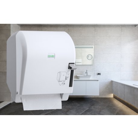 VİALLİ K8 LEVERCUT RULO KAĞIT HAVLU DİSPENSERİ BEYAZ