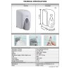 VİALLİ F5B HAZNELİ KÖPÜK DİSPENSERİ 500 ML SİYAH